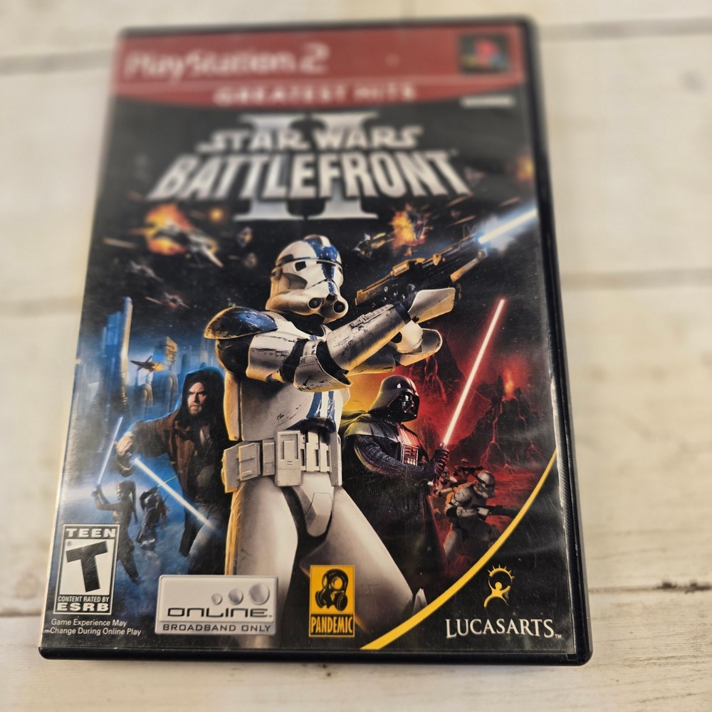 Star Wars Battlefront II PS2 Sony PlayStation 2 Greatest Hits LucasArts Complete